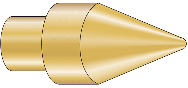 Flattened point 60°